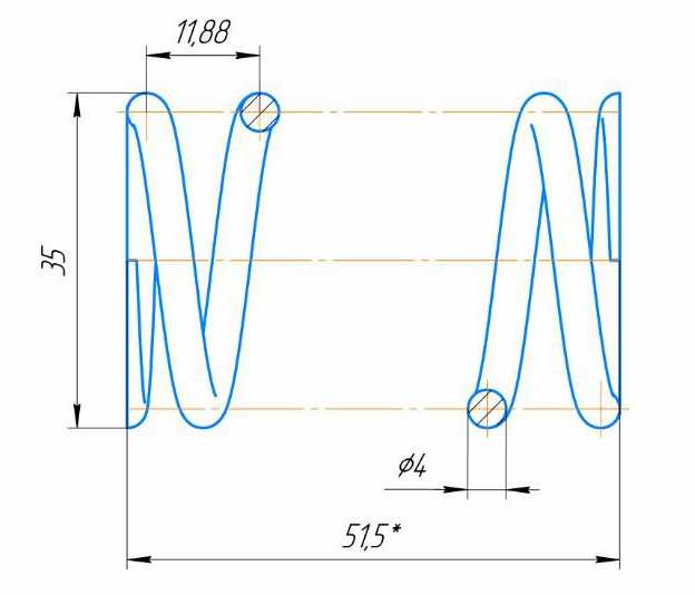 Пружины по вашим чертежам в Красноярск